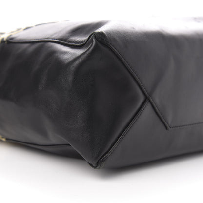 Celine Lambskin Jute Leopard Bi-Cabas Black 9 of 12