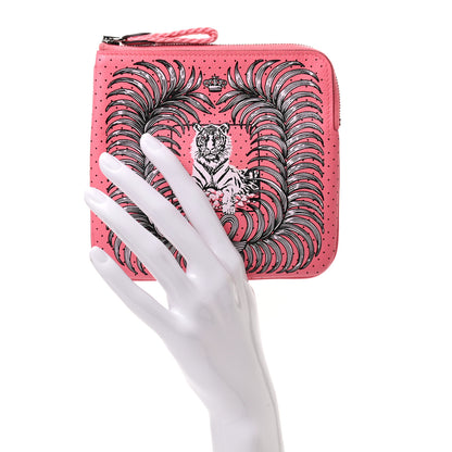 Hermes Swift Tigre Royal Bandana Carre Pocket Pouch Rose Ete 2 of 7