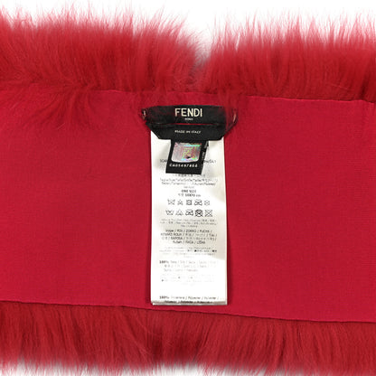 Fendi Fox Fur Stole Pink Black 3 of 4