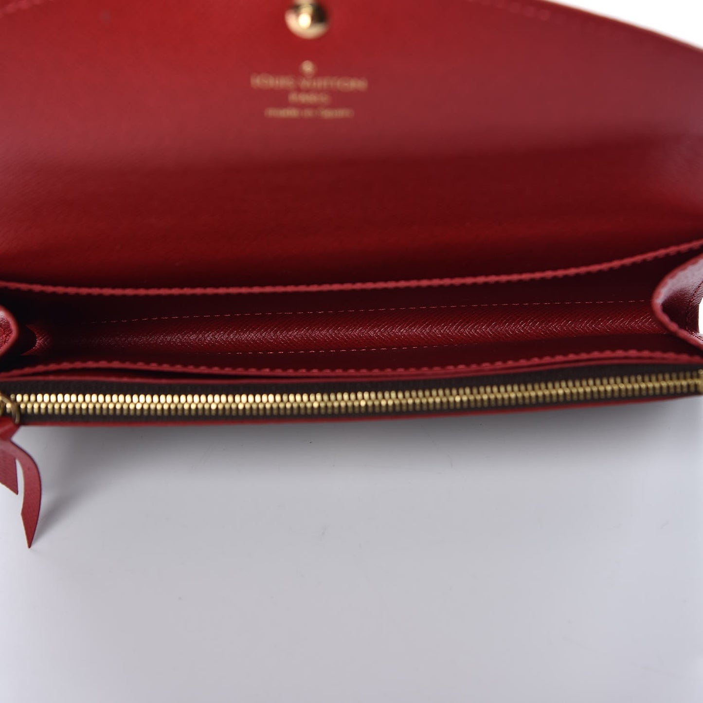 Damier Ebene Caissa Wallet Cherry