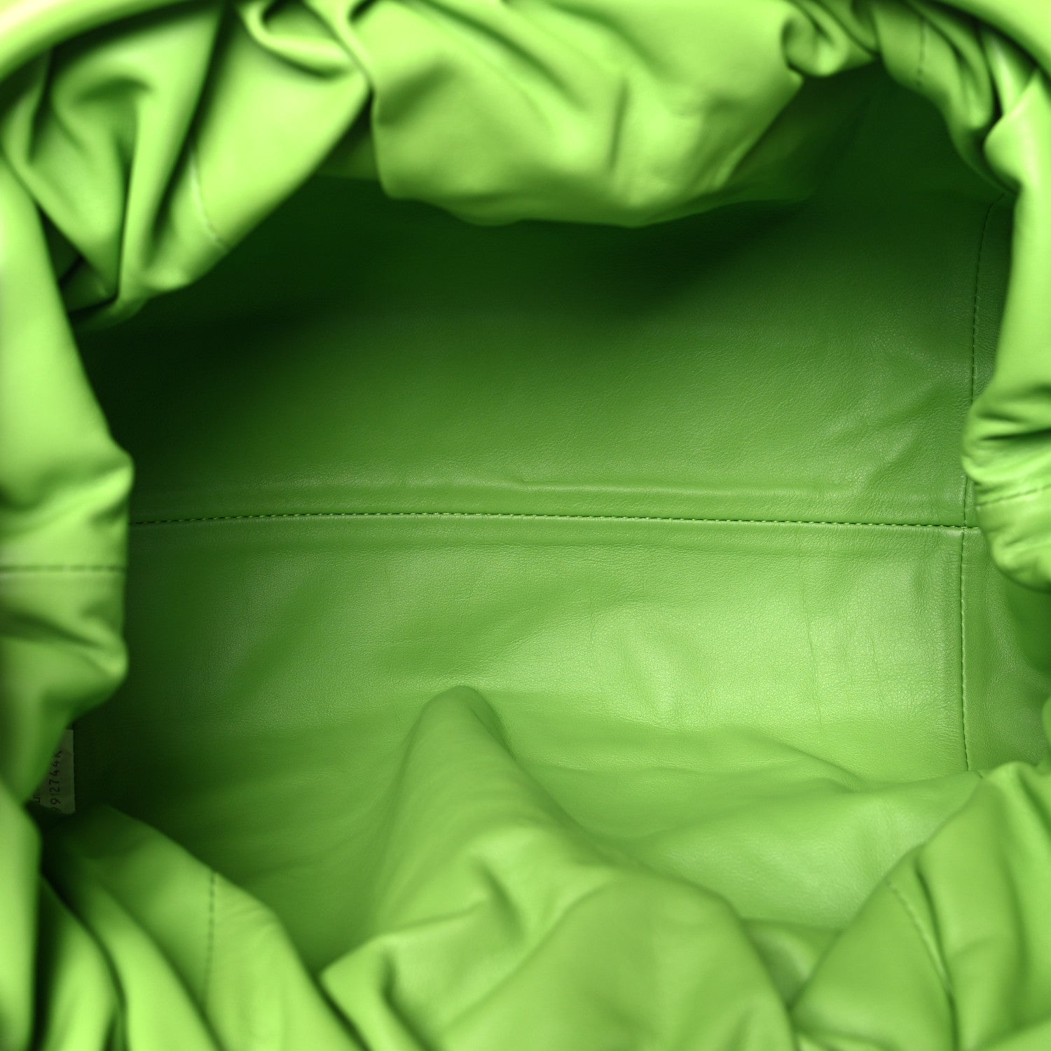 Bottega Veneta Smooth Butter Calf The Pouch Oversized Clutch Acid Green 5 of 10