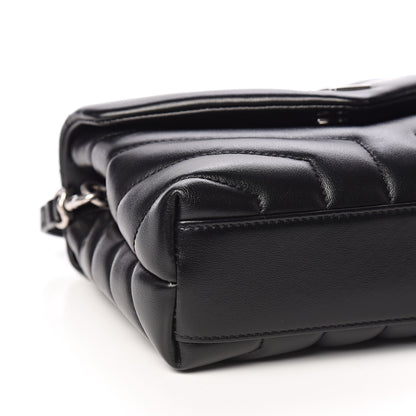 Saint Laurent Calfskin Y Quilted Monogram Toy Loulou Crossbody Bag Black 7 of 8