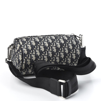 Christian Dior Oblique Roller Messenger Bag Blue 2 of 8