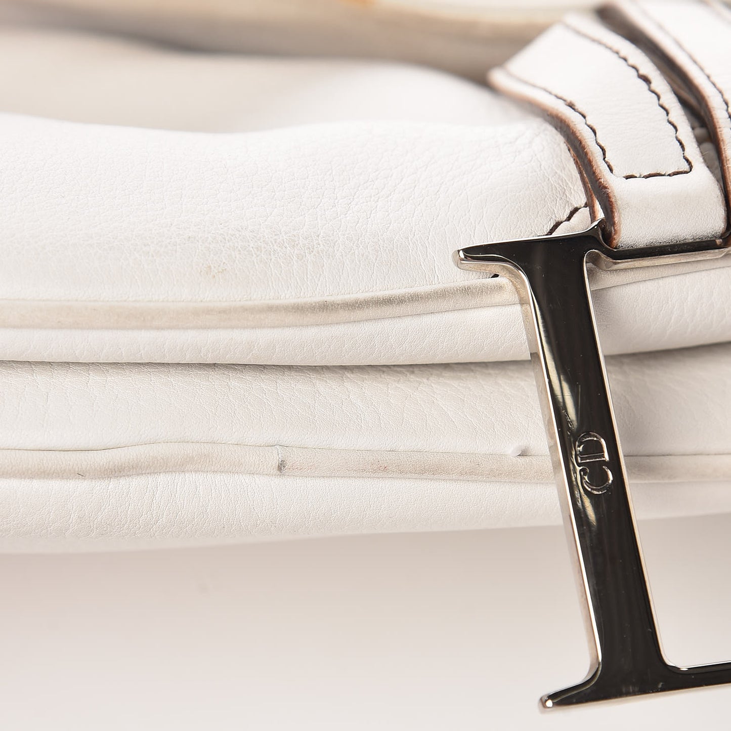 Calfskin Saddle Bag White