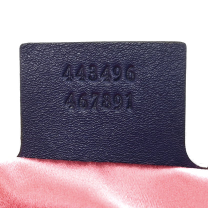 Gucci Velvet Matelasse Medium GG Marmont Shoulder Bag Cobalt Blue 7 of 13