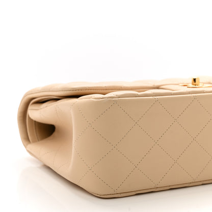 Chanel Lambskin Quilted Jumbo Double Flap Beige Clair 9 of 10
