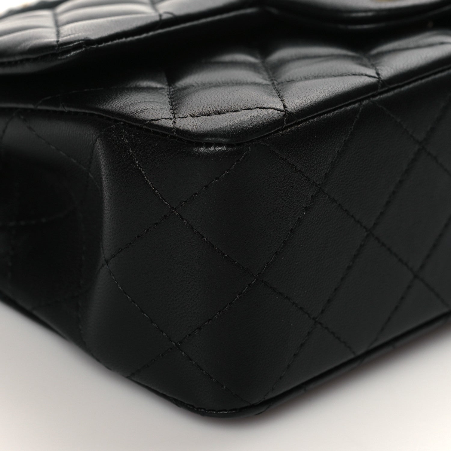 Chanel Lambskin Quilted Metal Mini Top Handle Rectangular Flap Black 8 of 10