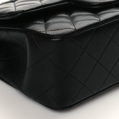 Chanel Lambskin Quilted Metal Mini Top Handle Rectangular Flap Black 8 of 10