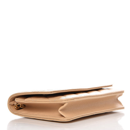Chanel Caviar Quilted Wallet On Chain WOC Beige Clair 4 of 9