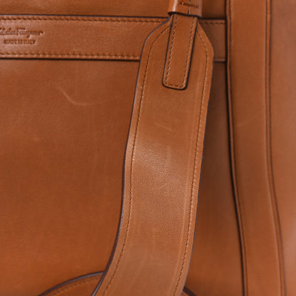 Salvatore Ferragamo Calfskin Suzanna Gancini Satchel Brown 13 of 13