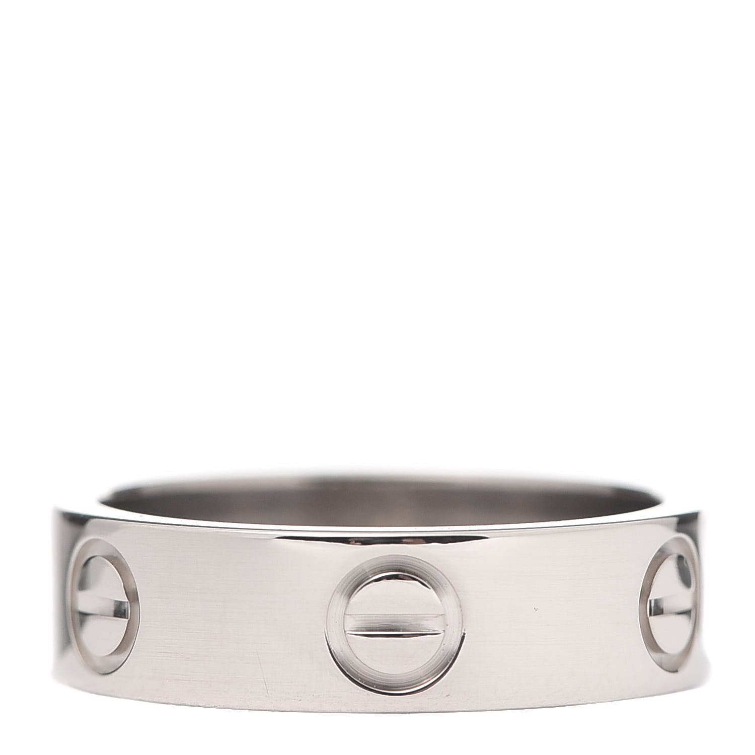 Cartier 18K White Gold 5.5mm LOVE Ring 53 6.25 3 of 4