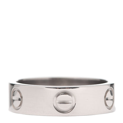 Cartier 18K White Gold 5.5mm LOVE Ring 53 6.25 3 of 4