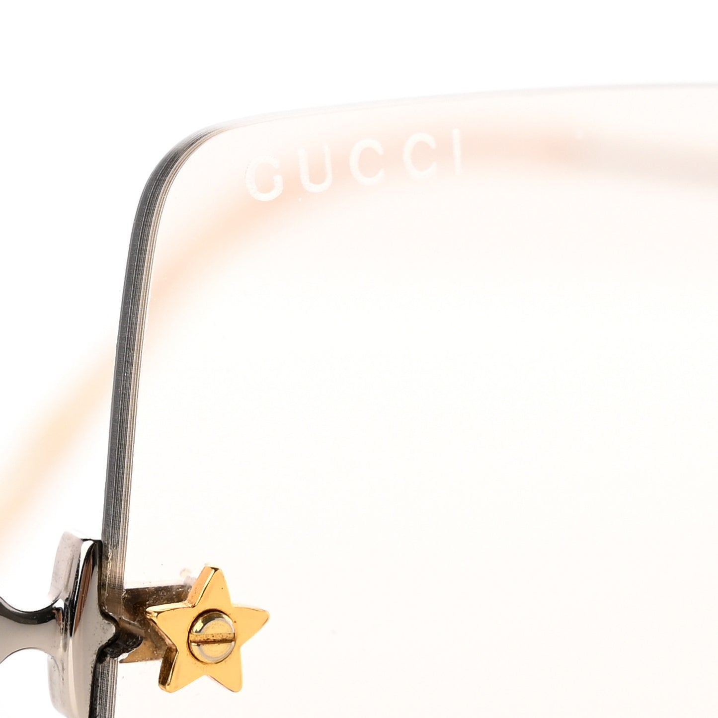 Crystal Metal Sunglasses GG0644S Gold Silver