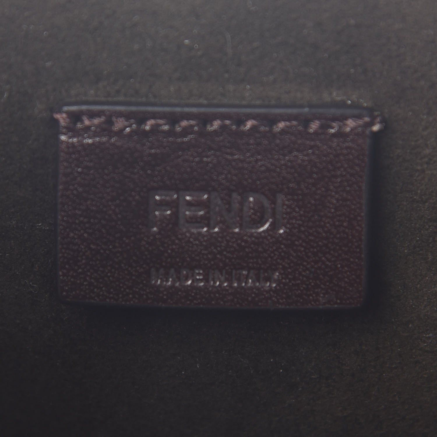 Fendi Vitello Vernice Mou Karligraphy Crossbody Bag Ebano 5 of 9