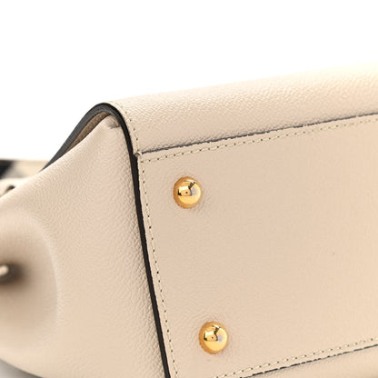 Burberry Soft Grain Calfskin Small Buckle Tote Limestone 14 of 14