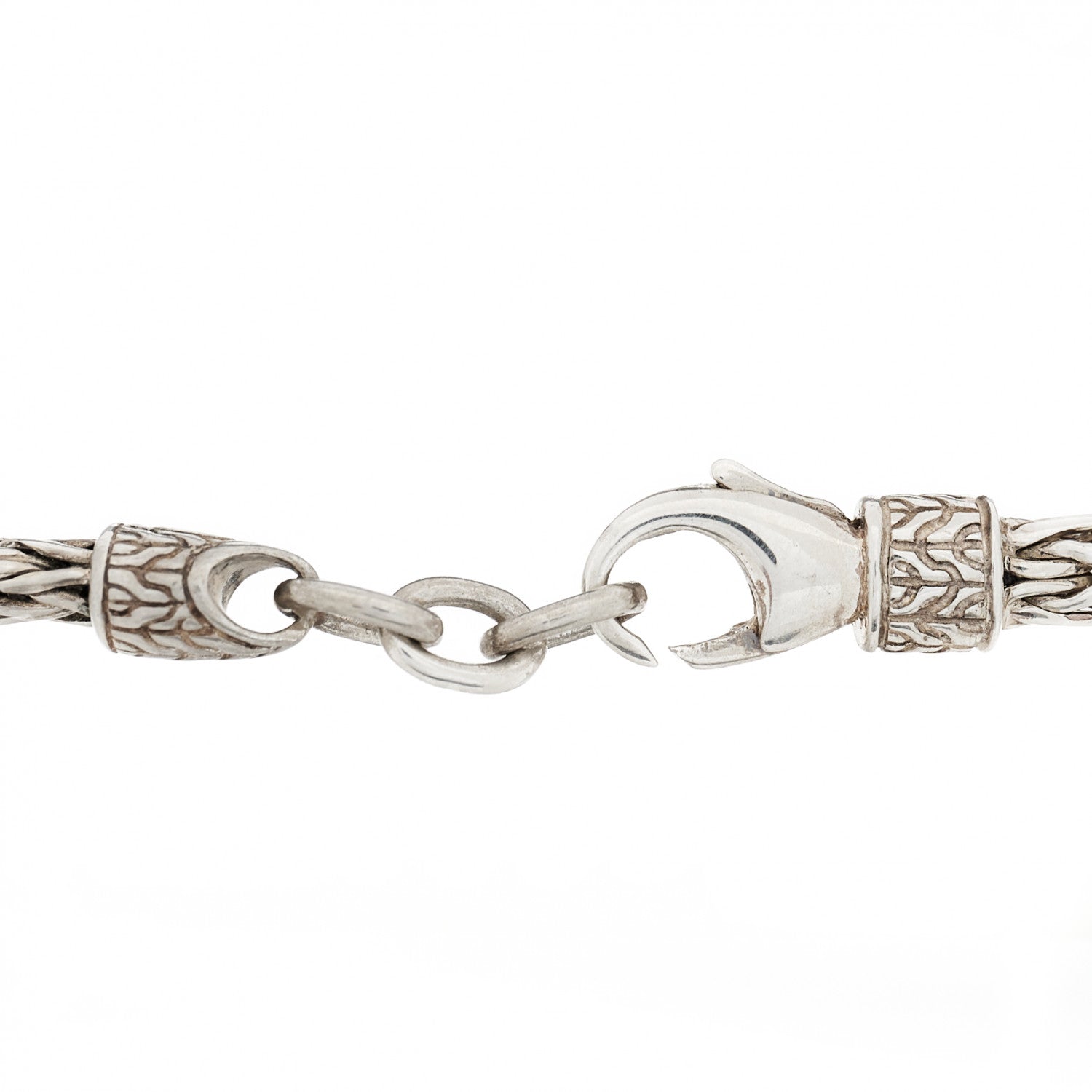 John Hardy Sterling Silver Diamond Asli Classic Chain Station Bracelet 4 of 4