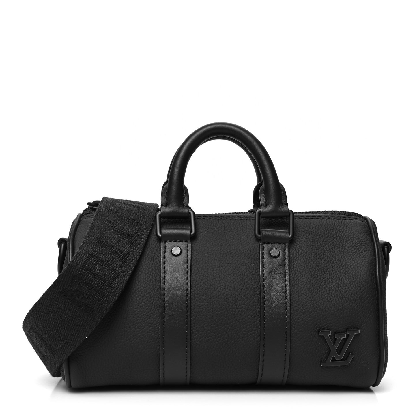 Grained Calfskin Aerogram Keepall XS Black