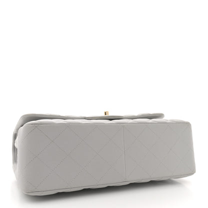 Chanel Caviar Quilted Jumbo Double Flap Grey 4 of 12