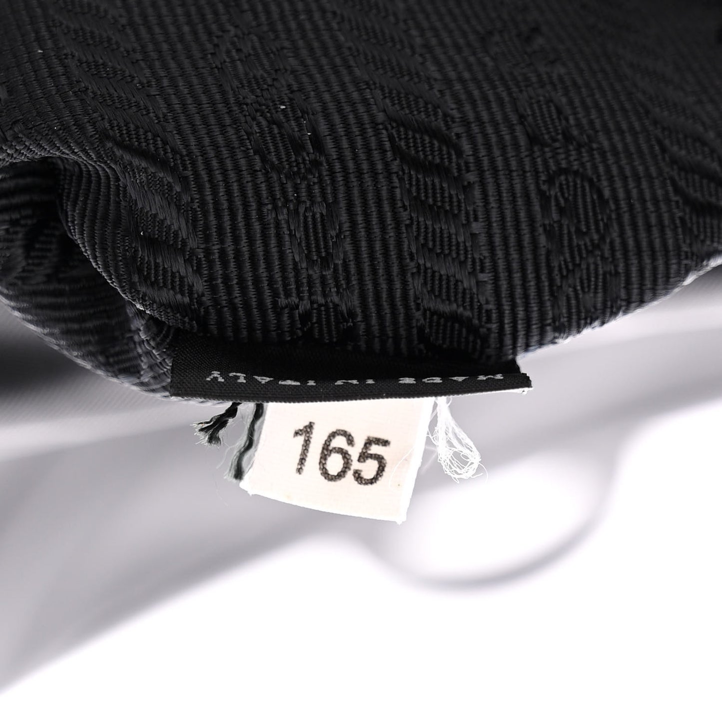 Tessuto Nylon Saffiano Messenger Bag Black