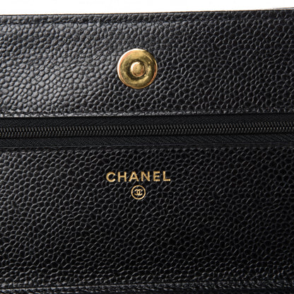 Chanel Caviar Quilted Wallet On Chain WOC Black 8 of 11