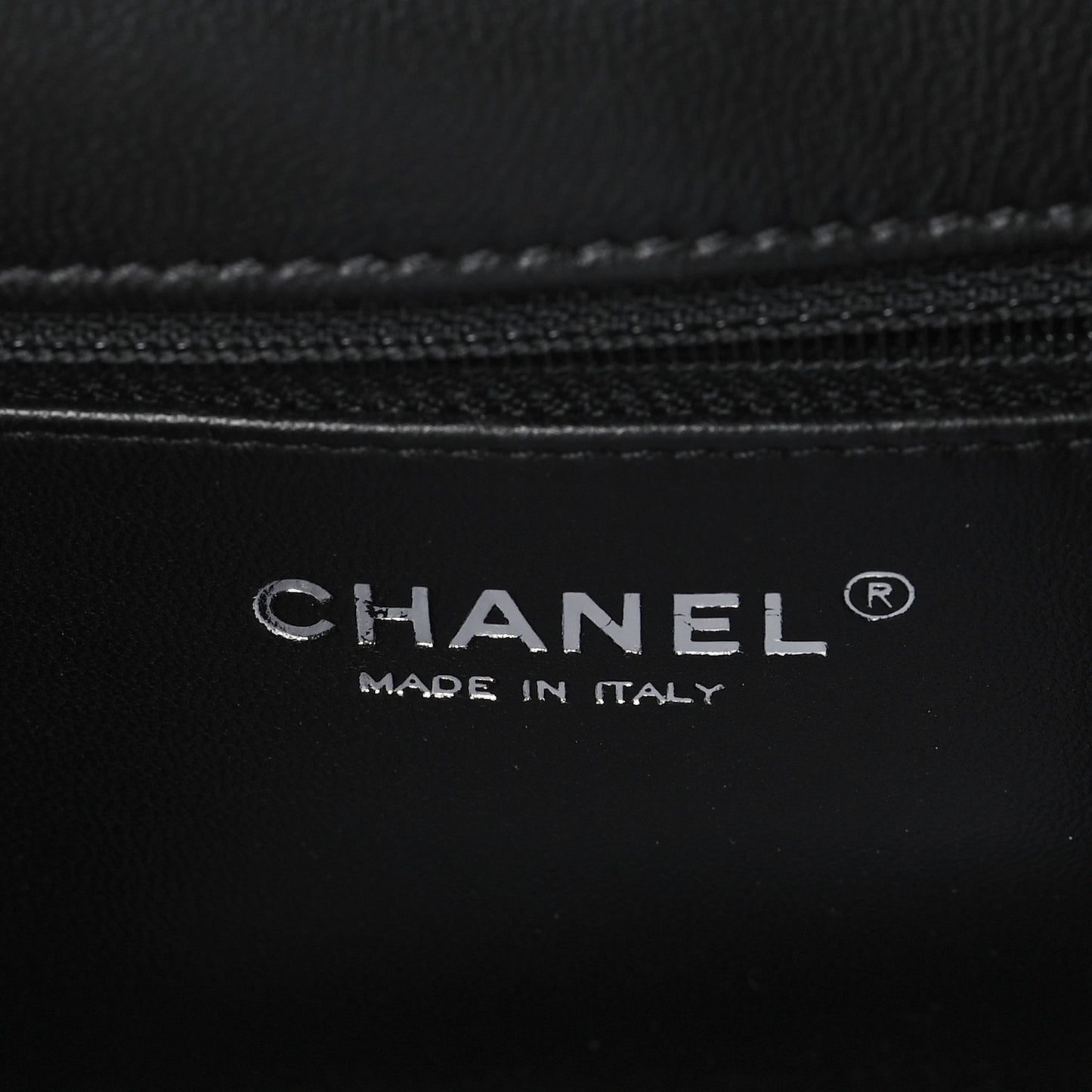 Shearling Lambskin Medium Chanel 100% Flap Black