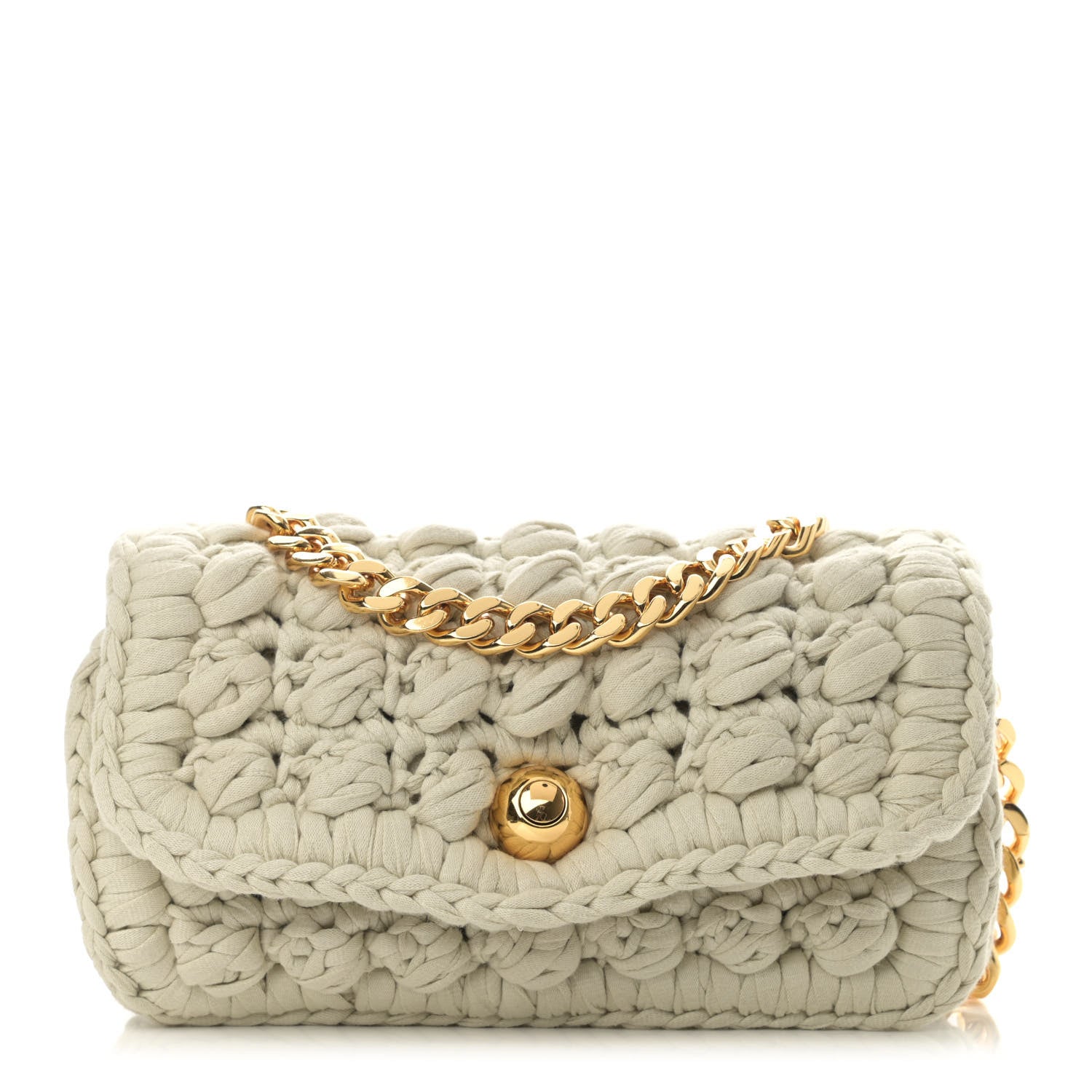 Bottega Veneta Jersey Crochet Shoulder Bag Plaster 1 of 10