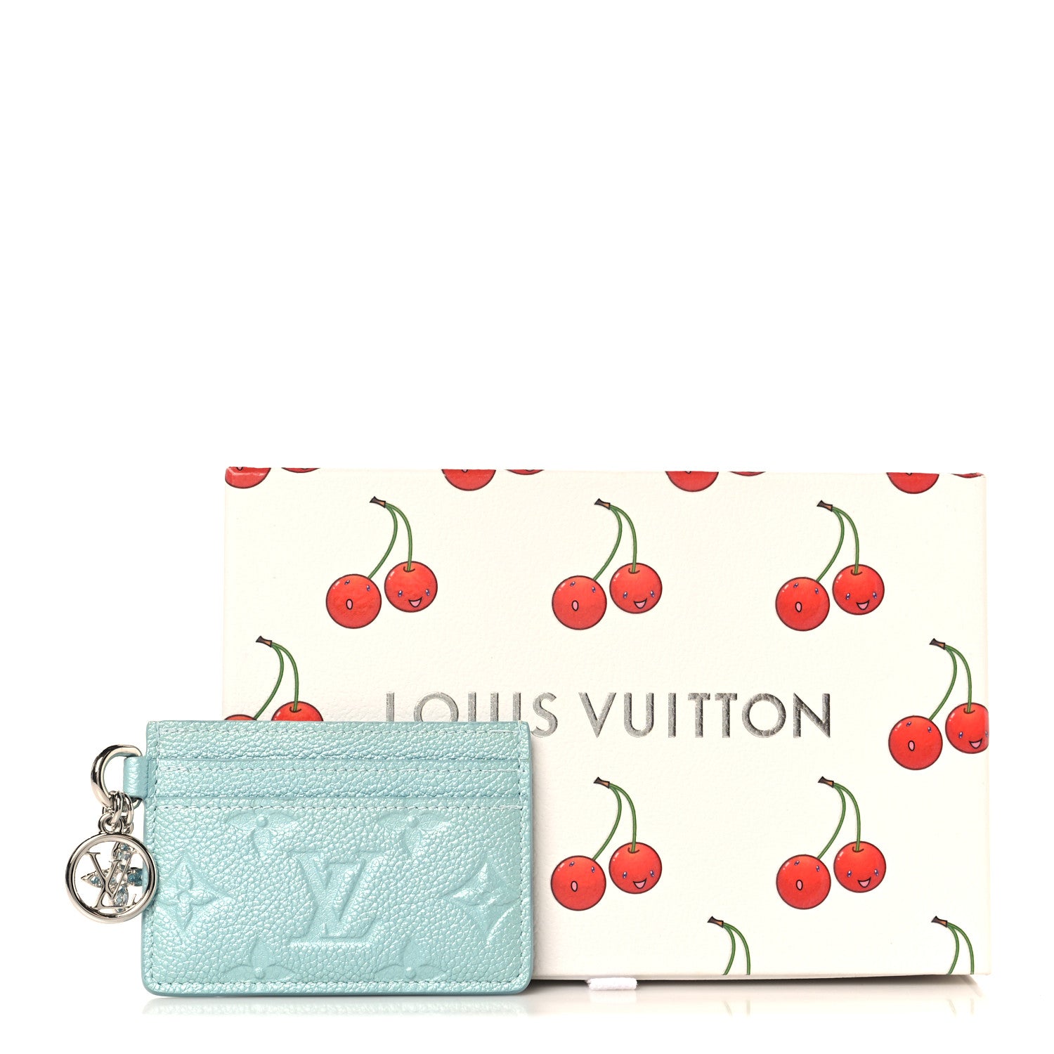 Louis Vuitton Empreinte Monogram LV Charms Card Holder Azur Frost 8 of 8