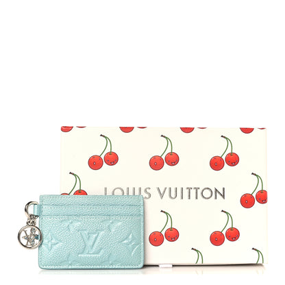 Louis Vuitton Empreinte Monogram LV Charms Card Holder Azur Frost 8 of 8