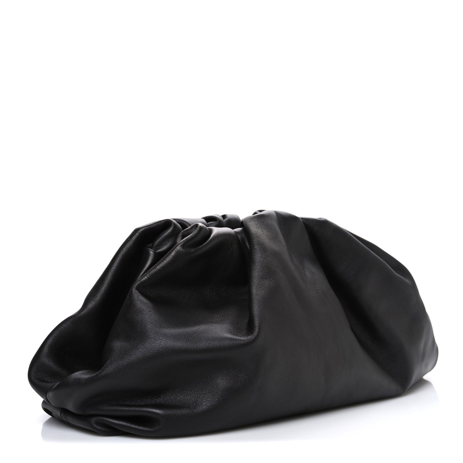 Bottega Veneta Smooth Butter Calf The Pouch Oversized Clutch Black 3 of 11