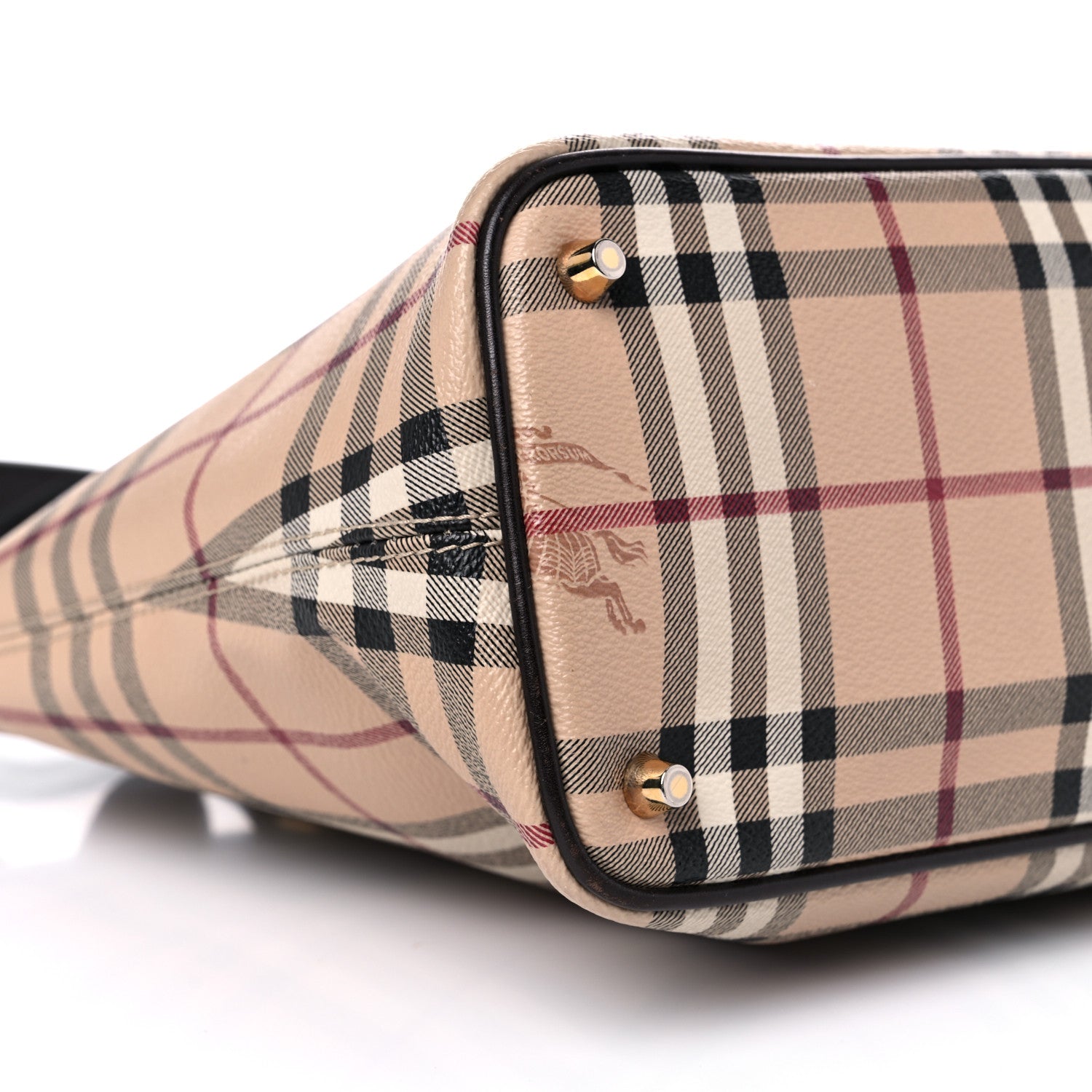 Burberry Haymarket Check Nick Tote Chocolate 9 of 14