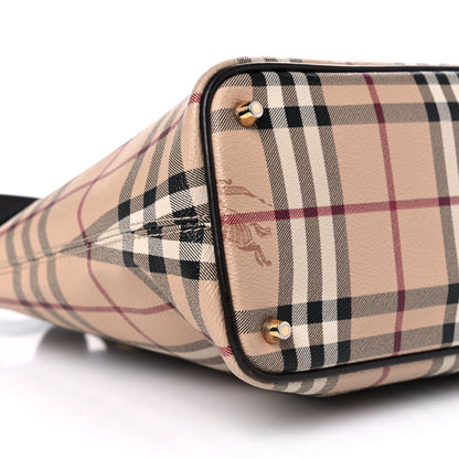 Burberry Haymarket Check Nick Tote Chocolate 9 of 14