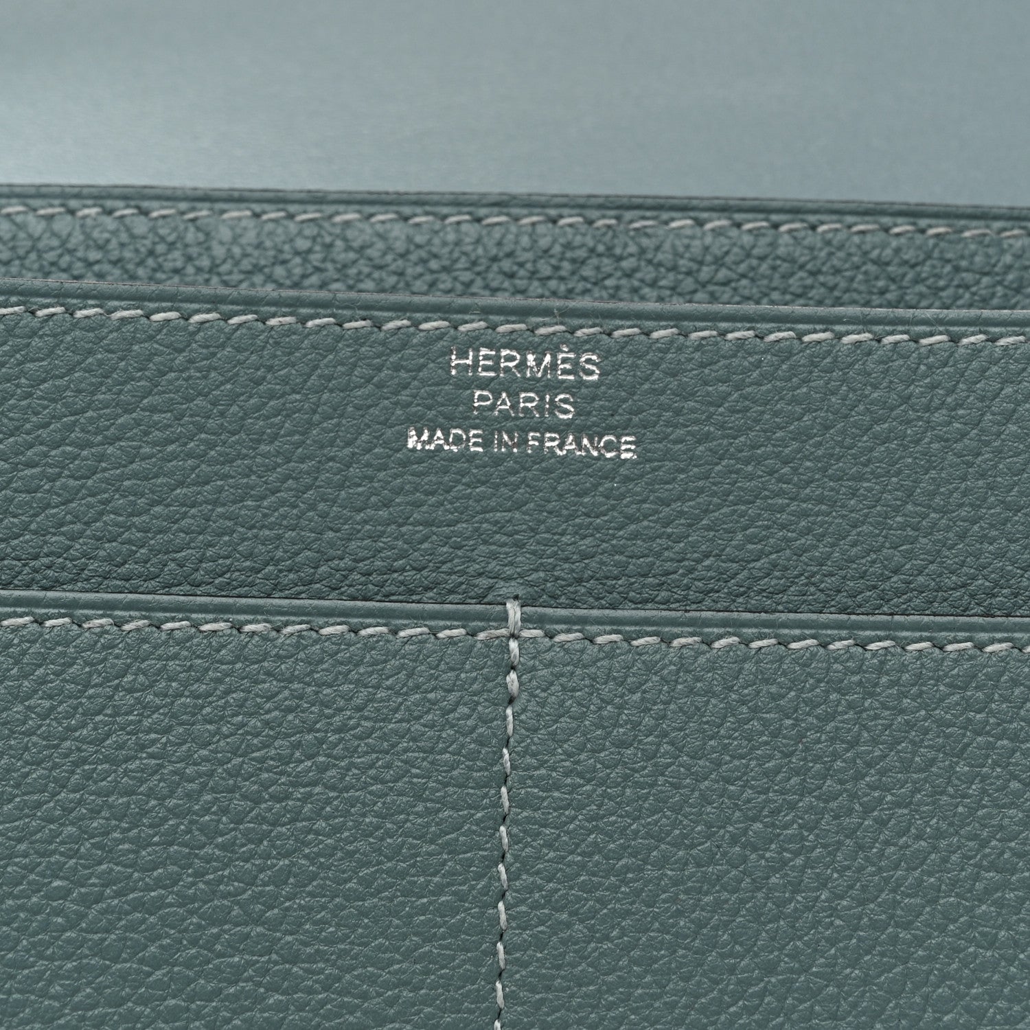 Hermes Evercolor Dogon Duo Wallet Ciel 9 of 11