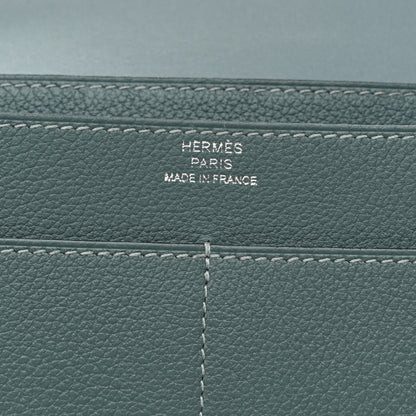 Hermes Evercolor Dogon Duo Wallet Ciel 9 of 11