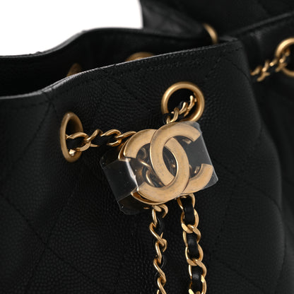 Chanel Caviar Quilted Mini Chanel 25 Handbag Black 10 of 12