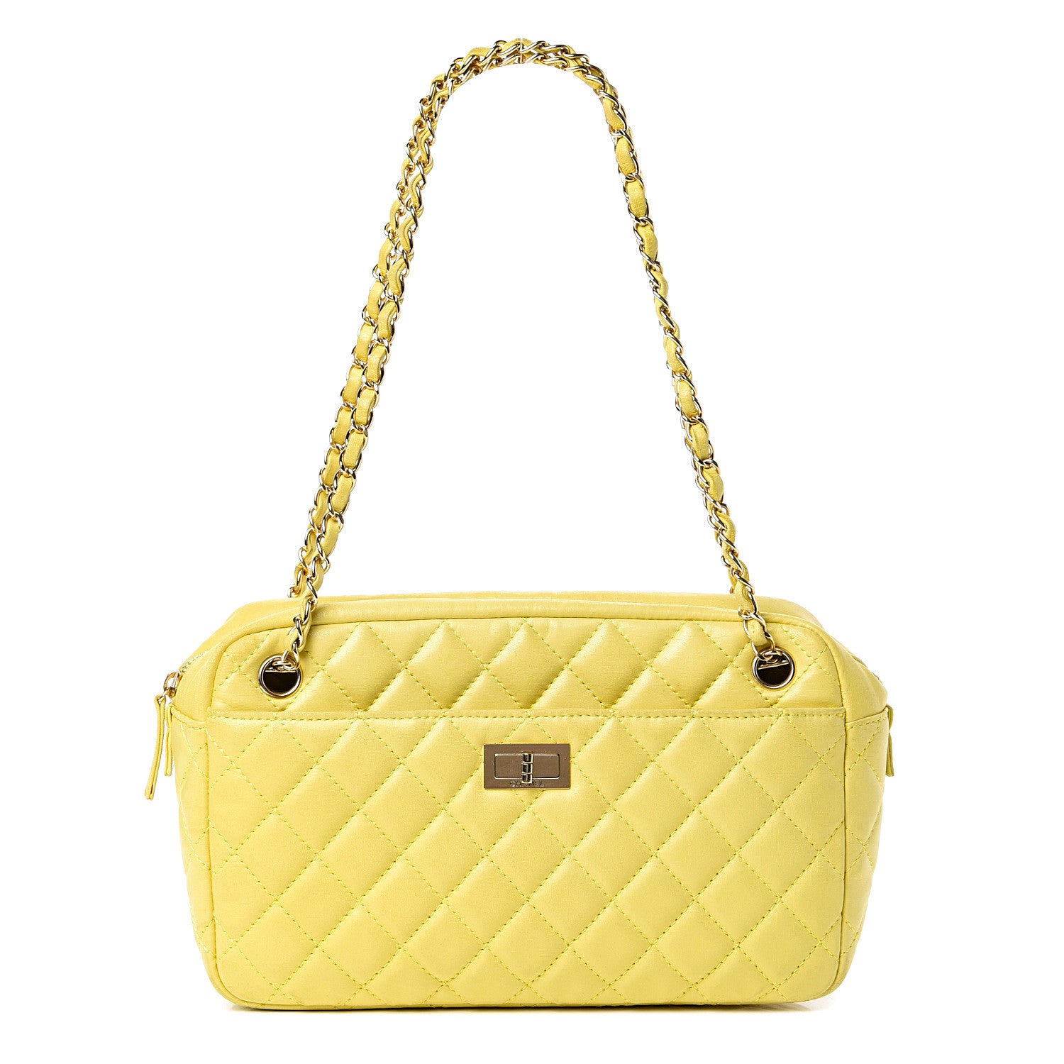 Chanel Calfskin Reissue Medium Camera Case Yellow 1 of 16