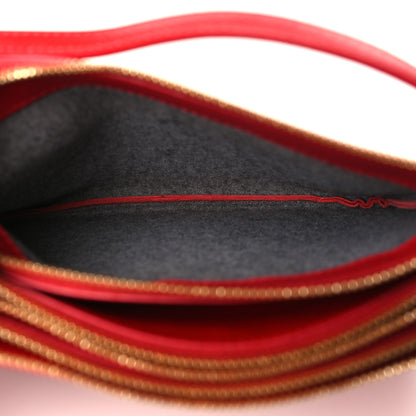 Celine Lambskin Small Trio Crossbody Bag Red 5 of 14