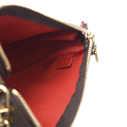 Louis Vuitton Monogram 2020 Christmas Animation Bumper Cars Mini Pochette Accessories Coquelicot 6 of 7