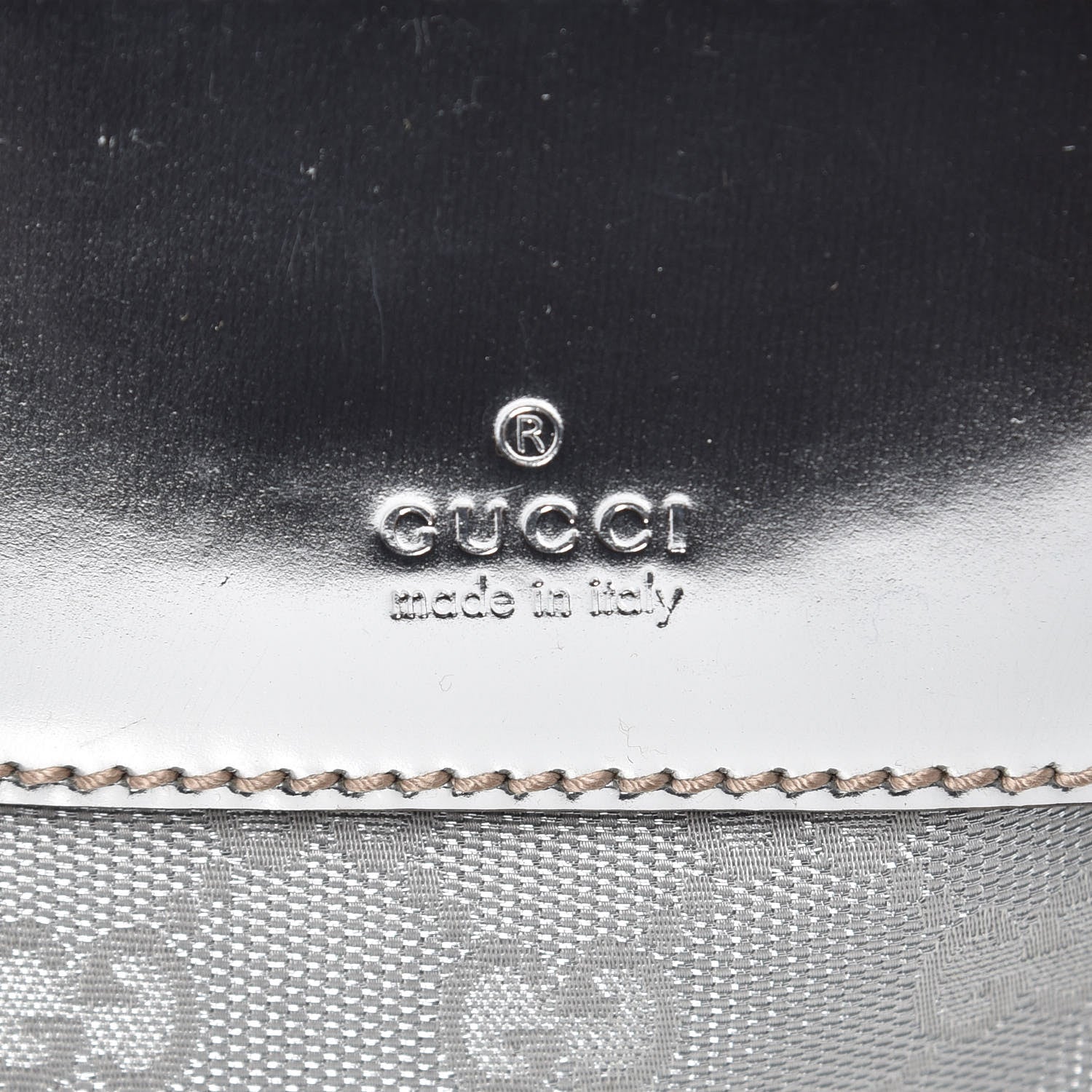 Gucci GG Monogram Web Double Pocket Belt Bag Silver 8 of 10