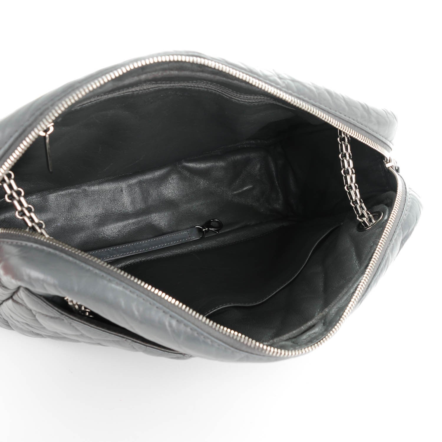 Chanel Aged Calfskin Quilted Large Reissue Camera Case Grey 5 of 7