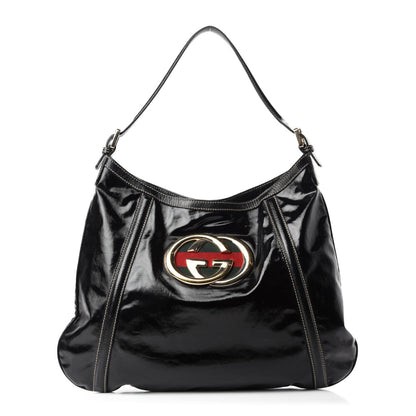 Gucci Dialux Medium Britt Shoulder Bag Black 1 of 10