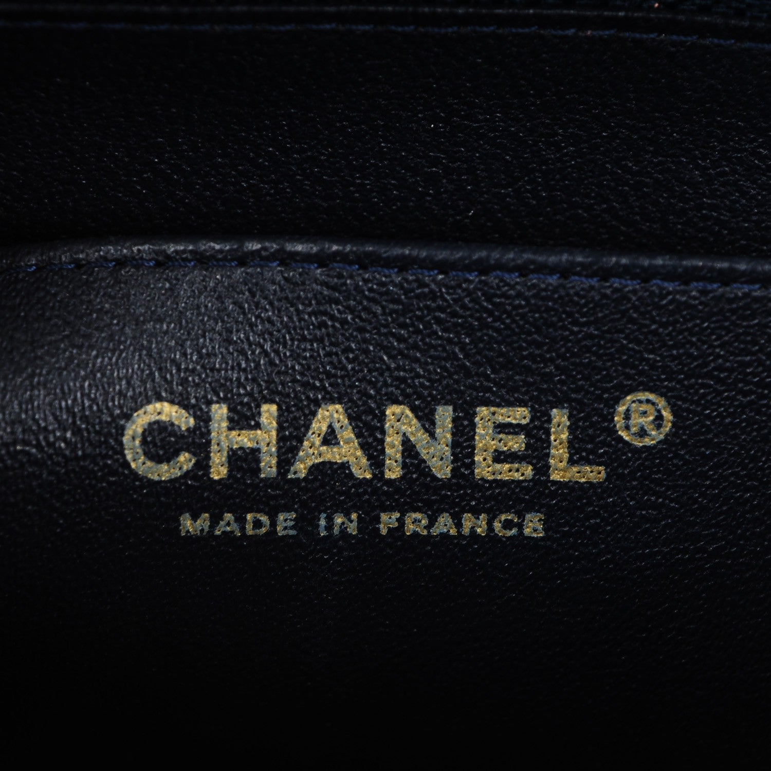 Chanel Lambskin Quilted Mini Rectangular Flap Dark Navy Blue 7 of 9