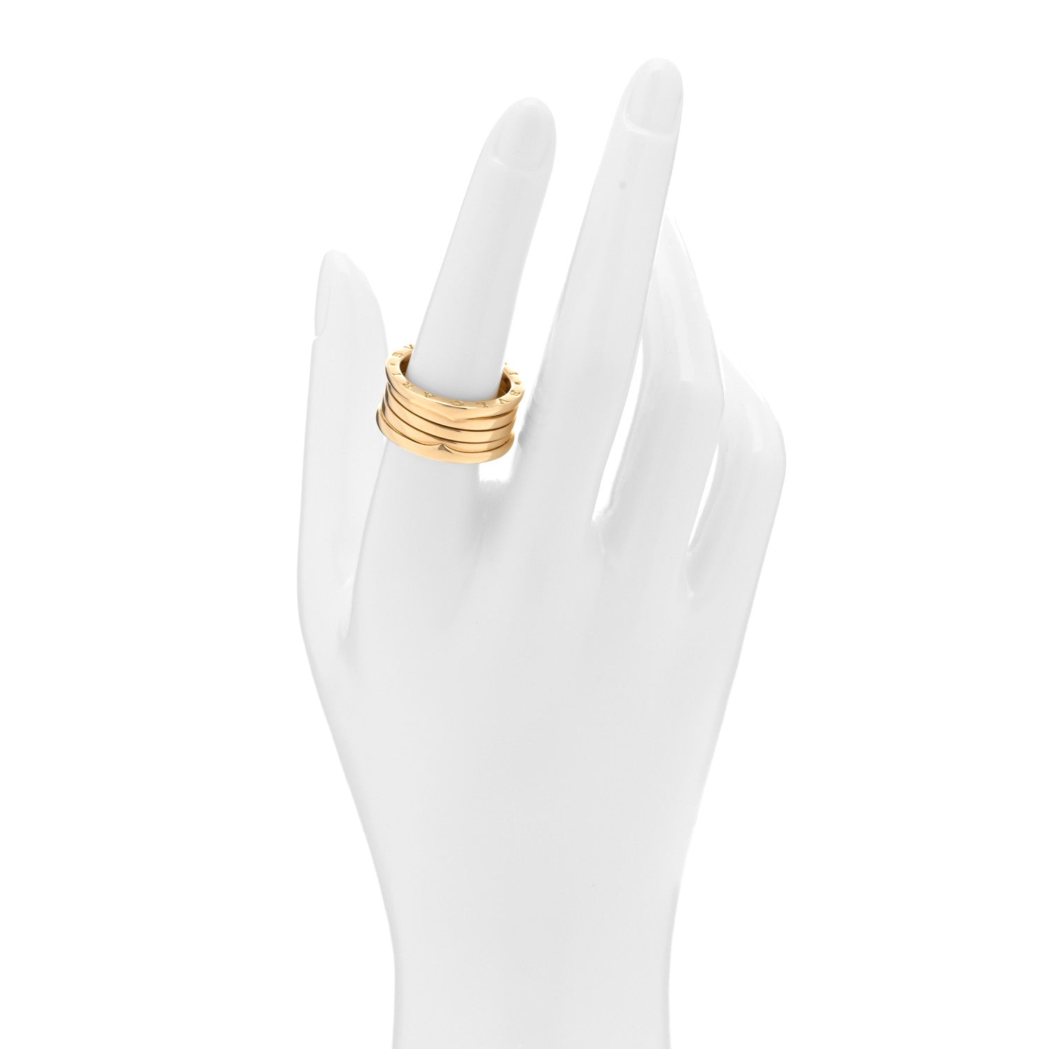 Bulgari 18K Yellow Gold B.Zero1 Four-Band Ring 56 7.5 2 of 5