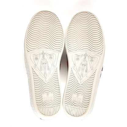Gucci Calfskin Web Studded Lightning Ace Sneakers 36 White 11 of 12