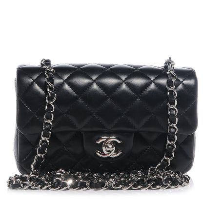 Chanel Lambskin Quilted Mini Flap Black 1 of 9