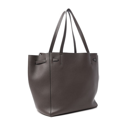 Celine Soft Grained Calfskin Small Belt Cabas Phantom Brown 3 of 10