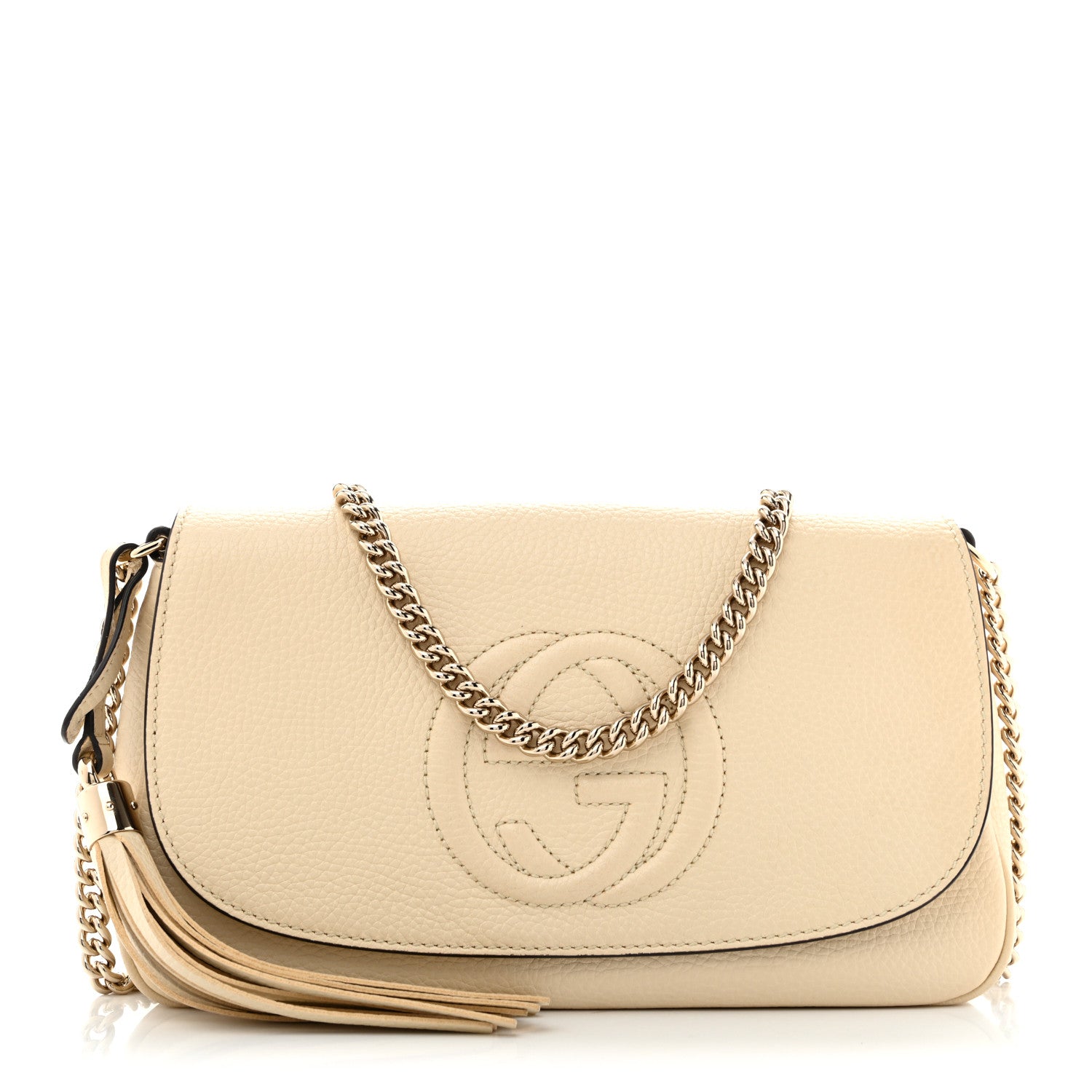 Gucci Cellarius Calfskin Medium Soho Flap Crossbody Ivoire 1 of 14