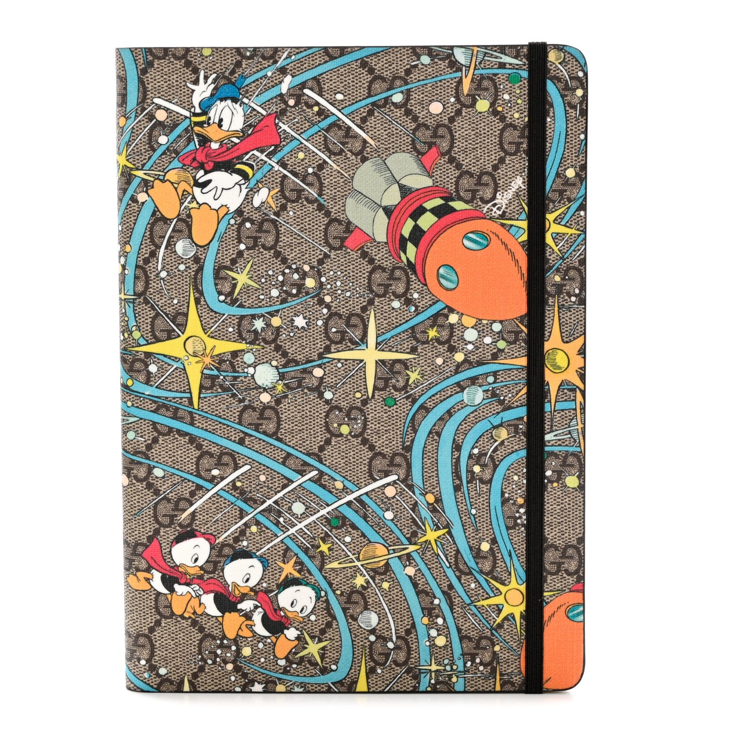 X DISNEY GG Supreme Monogram Donald Duck Notebook Beige Multicolor New Acero