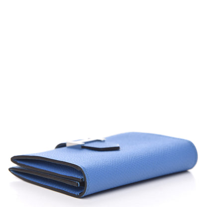 Hermes Epsom Bearn Card Holder Wallet Bleu Paradis 4 of 7