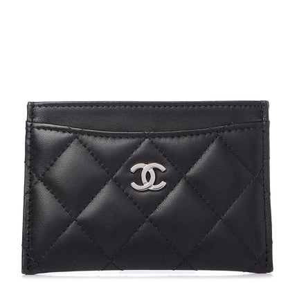 Chanel Lambskin Quilted Card Holder Black 1 of 7