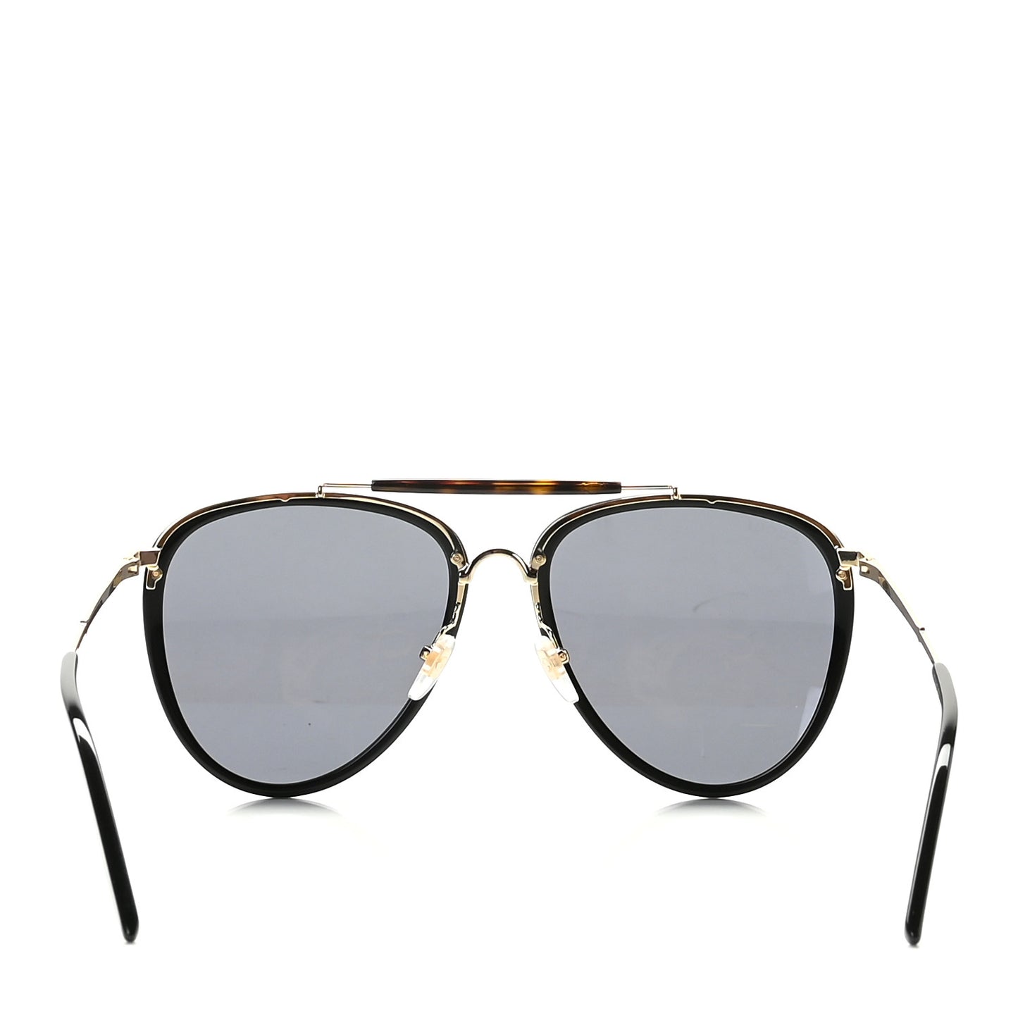 Metal Aviator Sunglasses GG0672S Black Gold